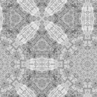 Abstract gray background with decorative pattern. Simple grunge tiles template.