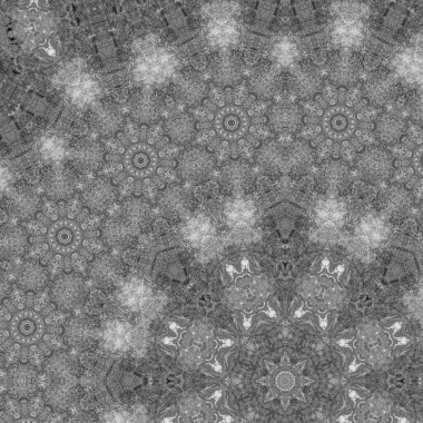 Gray background with decorative tiles. Beautiful interior template.