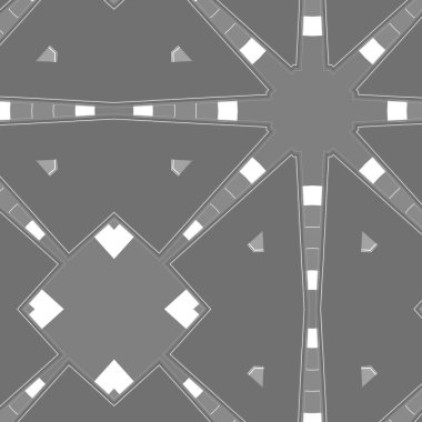 Abstract gray background with decorative pattern. Simple grunge tiles template.