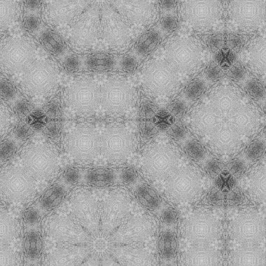 Ornamental bw background with decorative pattern. Decorative grunge tiles backdrop.