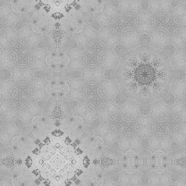 Ornamental bw background with decorative pattern. Decorative grunge tiles backdrop.