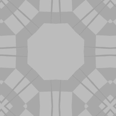 Grey tiles background with abstract ornament. Trendy background for interior design.