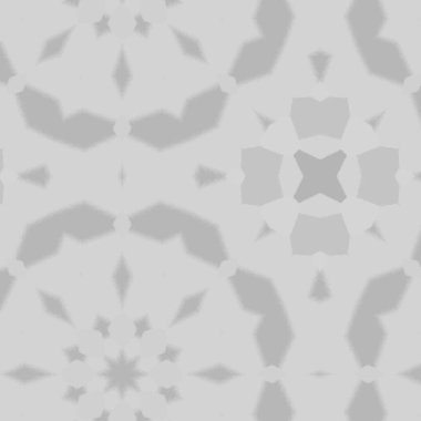 Abstract grey background with decorative ornament. Simple grunge tiles design.