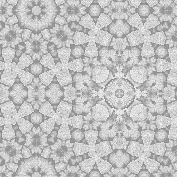 Ornamental bw background with decorative pattern. Decorative grunge tiles backdrop.