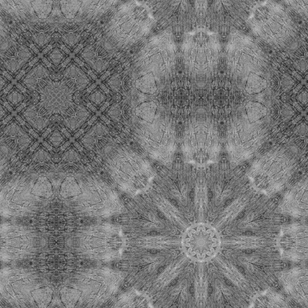 Ornamental bw background with decorative pattern. Decorative grunge tiles backdrop.