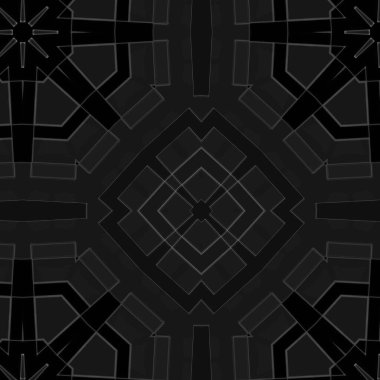 Ornamental bw background with decorative pattern. Decorative grunge tiles backdrop.