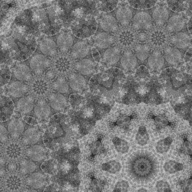 Gray background with decorative tiles. Beautiful interior template.