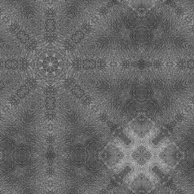 Abstract grey background with decorative ornament. Simple grunge tiles design.
