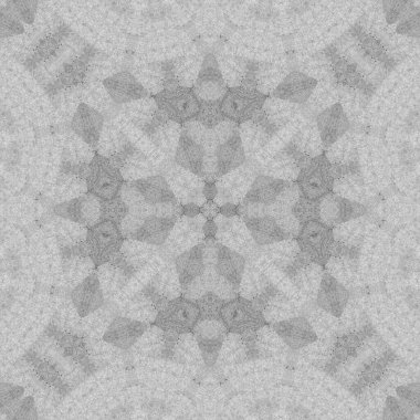 Abstract background with gray ornamental tiles. Trendy interior design.