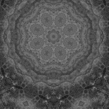 Simple grey background with decorative pattern. Vintage tile design.