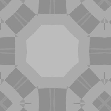 Grey tiles background with abstract ornament. Trendy background for interior design.