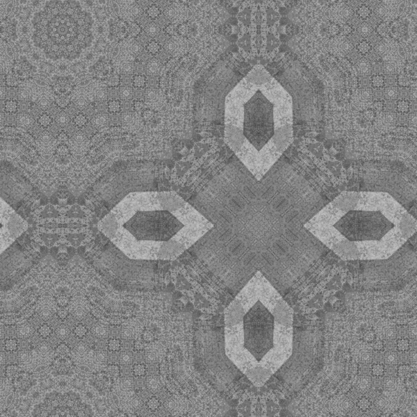 Grey tiles background with abstract ornament. Trendy background for interior design.
