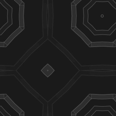 Ornamental bw background with decorative pattern. Decorative grunge tiles backdrop.