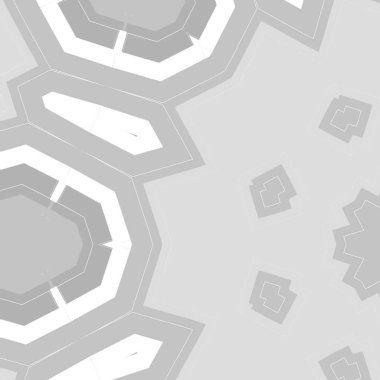 Simple grey background with decorative pattern. Vintage tile design.