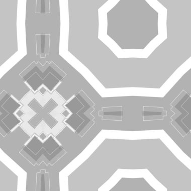 Abstract gray background with decorative pattern. Simple grunge tiles template.