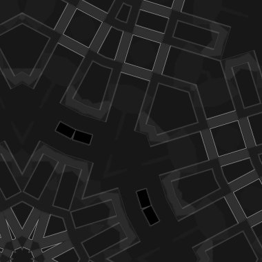 Gray backdrop with ornamental tiles. Simple interior template.