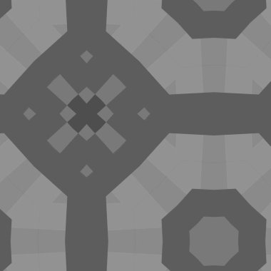 Abstract grey background with decorative ornament. Simple grunge tiles design.