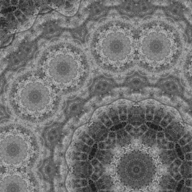 Gray background with decorative tiles. Beautiful interior template.