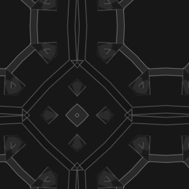 Ornamental bw background with decorative pattern. Decorative grunge tiles backdrop.