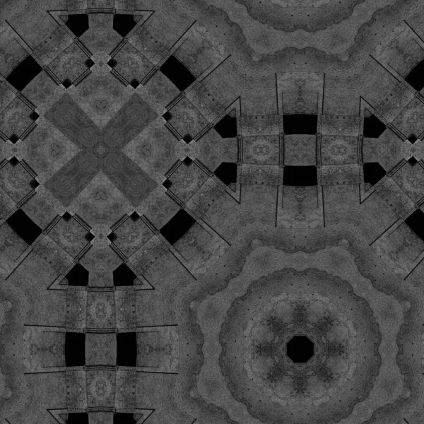 Абстрактний Сірий Фон Декоративним Орнаментом Простий Дизайн Гранжевої Плитки — стокове фото