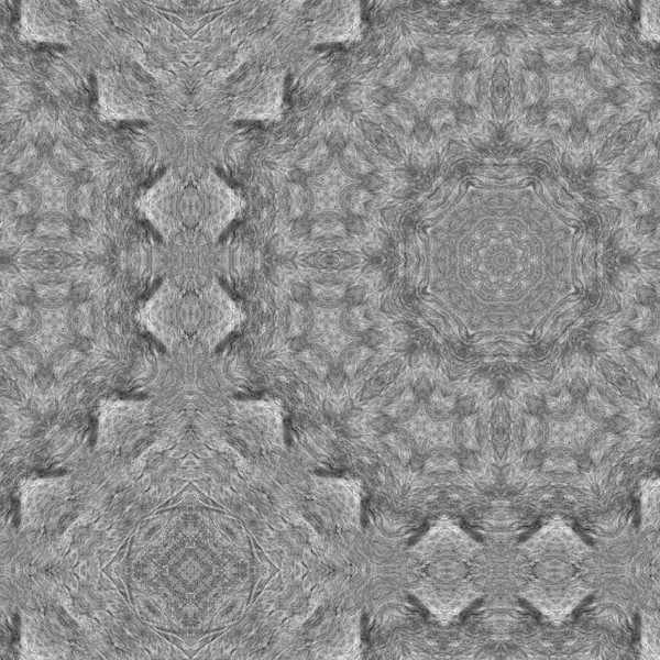 Ornamental bw background with decorative pattern. Decorative grunge tiles backdrop.