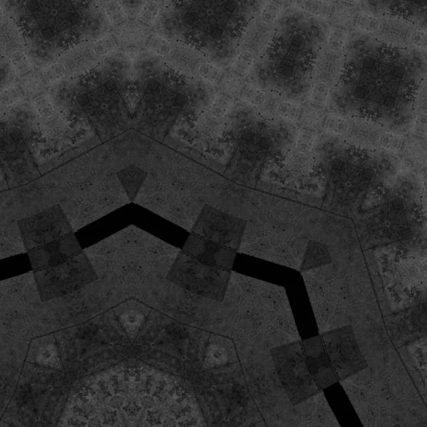 Gray Backdrop Ornamental Tiles Trendy Interior Template — Zdjęcie stockowe