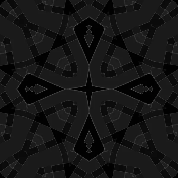 Abstract Background Gray Ornamental Tiles Trendy Interior Design — 图库照片