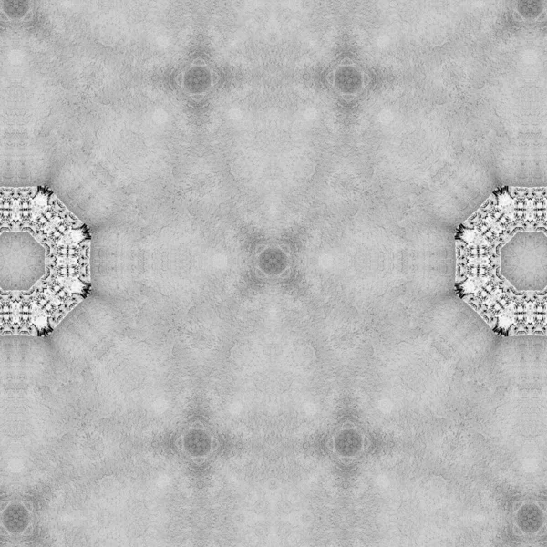 Ornamental bw background with decorative pattern. Decorative grunge tiles backdrop.