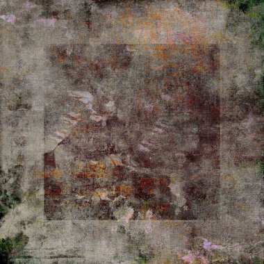 İnanılmaz eski, renkli duvar kâğıdı