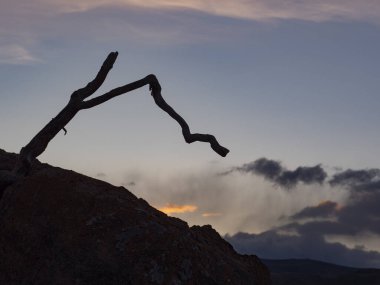 Altai. Mars 1. Gün batımında