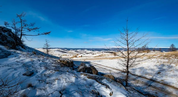 Tazheran Bozkırı Irkutsk Bölgesi — Stok fotoğraf