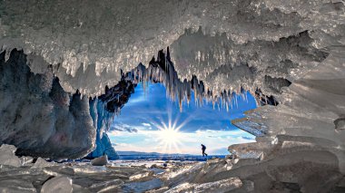 Baykal Gölü 'nde gün batımı