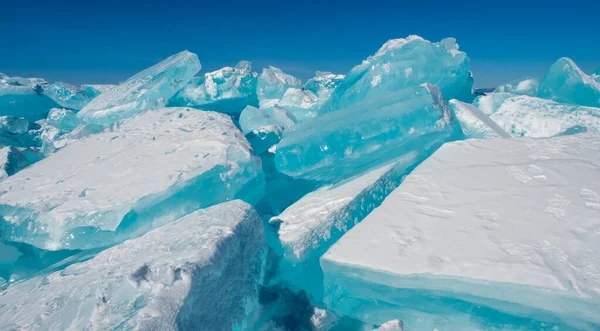 Hielo Transparente Baikal — Foto de Stock