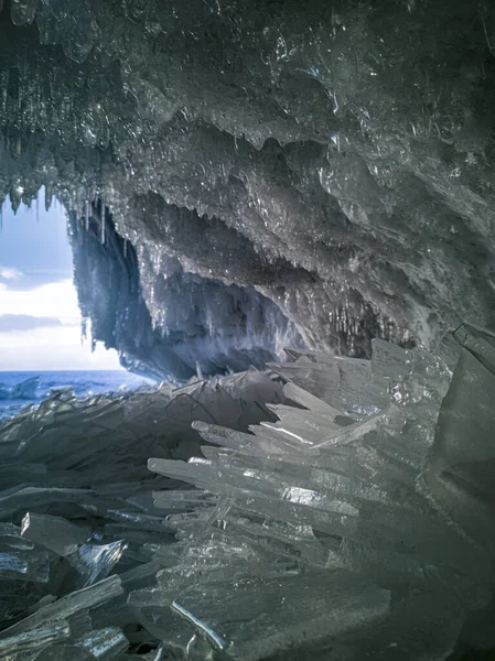 Zimą Jeziorze Bajkał — Zdjęcie stockowe