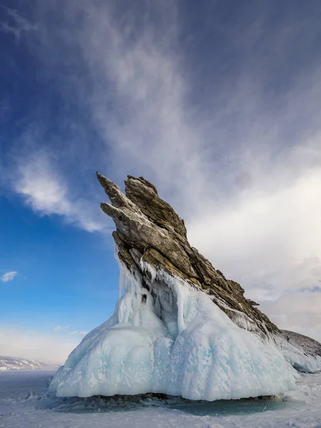 Inverno Lago Baikal — Fotografia de Stock