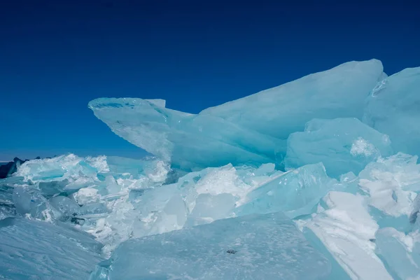 Transparent Ice Baikal — Stock Photo, Image