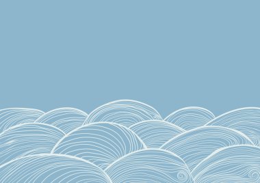 çizilmiş dalgalar su ver.