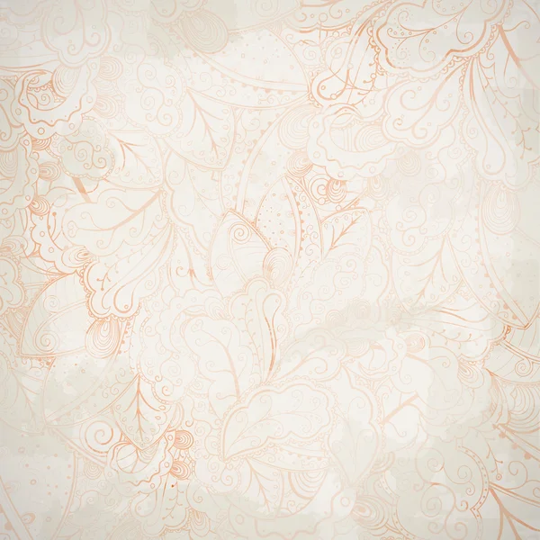 Grunge florales abstraktes handgezeichnetes Muster. — Stockvektor