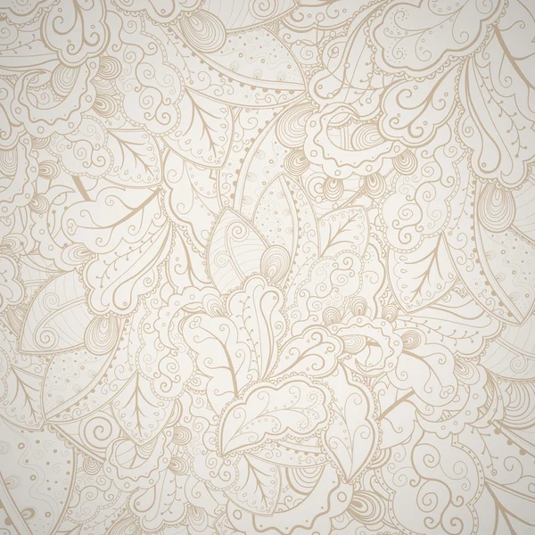 Floral abstract hand-drawn card. Vector seamless background. Stock