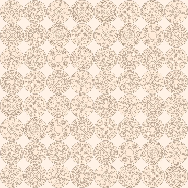 Cercles vectoriels motif sans couture. — Image vectorielle