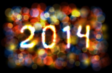 Noel, yeni yıl kartı 2014.