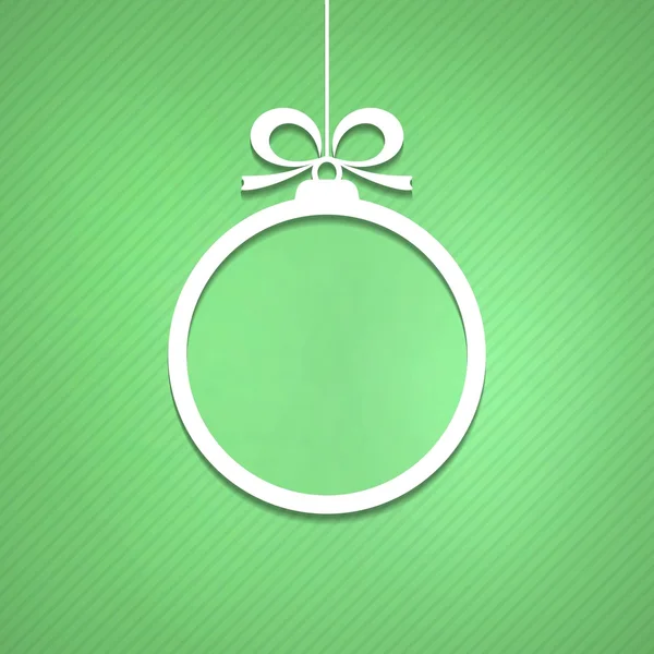 Coupe de boule de Noël de papier . — Image vectorielle