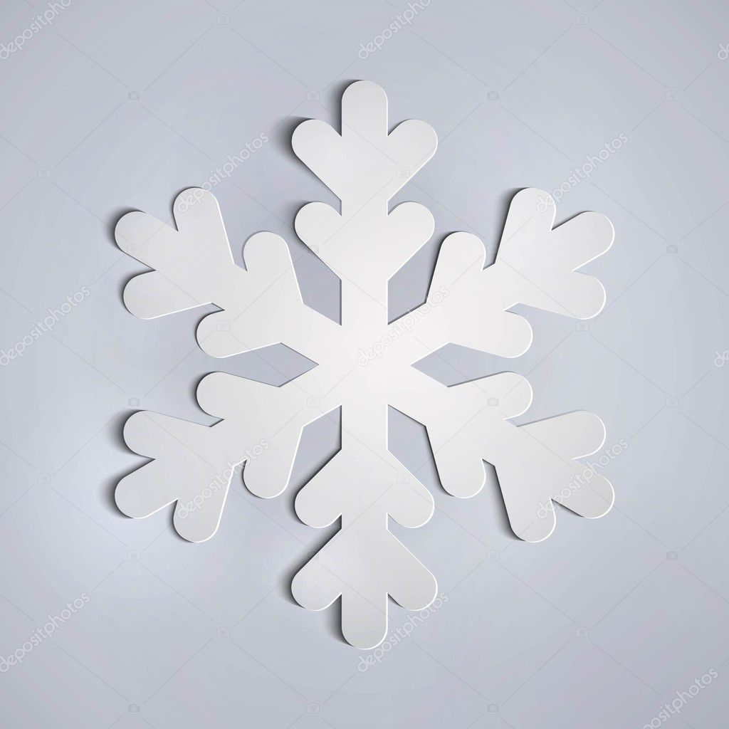 Paper snowflake applique.
