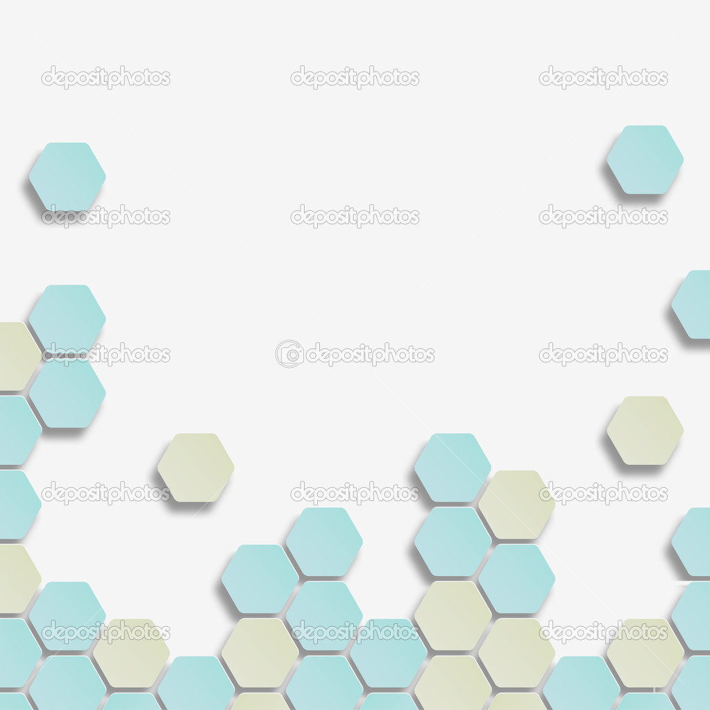 Background with hexagon.