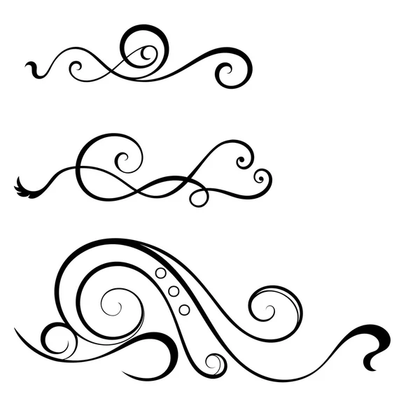 Swirl elements for design. — Stock Vector