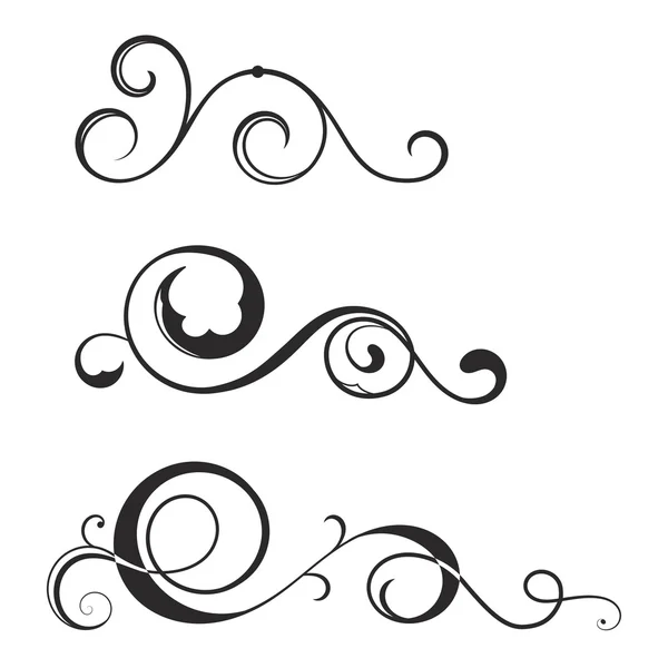 Swirl elements for design. — Stock Vector