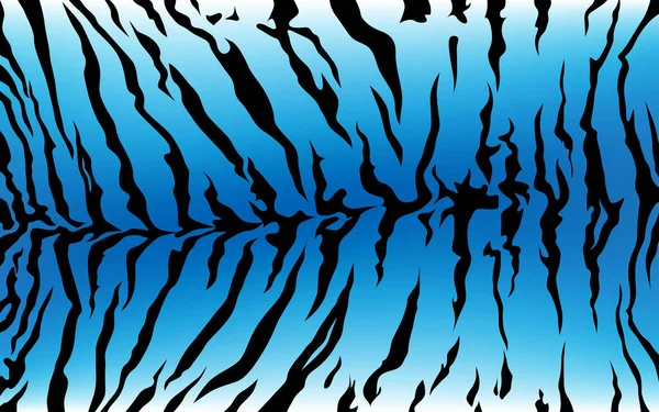 Bande Animaux Jungle Tigre Eau Fourrure Texture Motif Bleu Imprimé Illustration De Stock