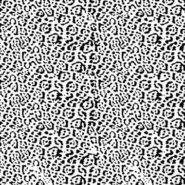 Soyut hayvan derisi leopar desenli tasarım. Jaguar, leopar, çita, panter. Siyah ve beyaz kamuflaj arka plan izi