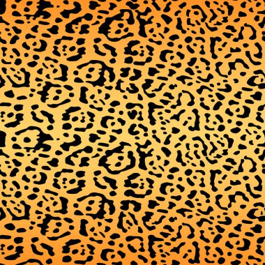 Kusursuz kamuflaj desenli leopar derisi soyut arka plan koyu benekli turuncu ve siyah. Kumaş ve giysi dokusu tekerrür ediyor. Vektör illüstrasyonu