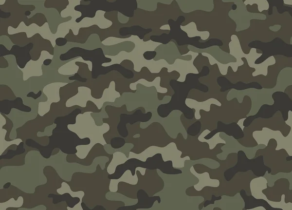 Textúra Katonai Álcázás Zökkenőmentes Minta Absztrakt Hadsereg Vadászat Álcázó Dísz — Stock Vector